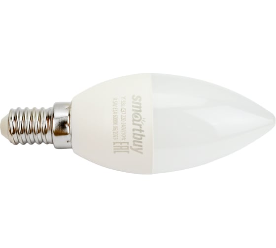 Светодиодная лампа Smartbuy LED C37-9,5W/6000 SBL-C37-9_5-60K-E14