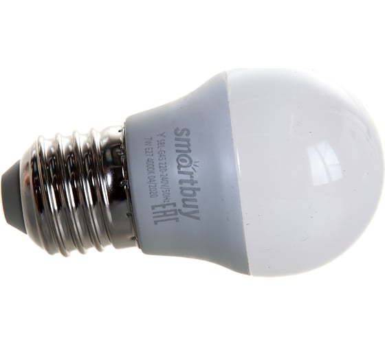 Светодиодная лампа Smartbuy LED G45-07W/4000/E27 SBL-G45-07-40K-E27
