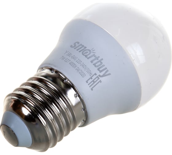 Светодиодная лампа Smartbuy LED G45-07W/4000/E27 SBL-G45-07-40K-E27