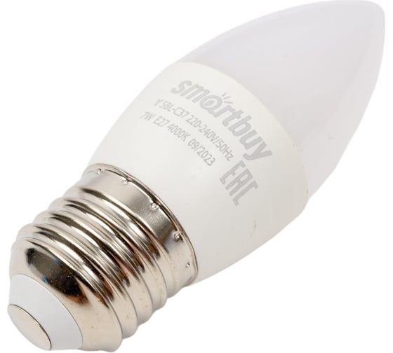 Светодиодная лампа Smartbuy LED C37-07W/4000/E27 SBL-C37-07-40K-E27
