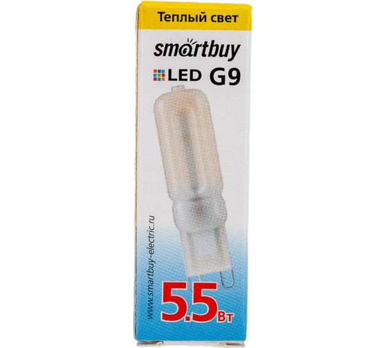 Светодиодная лампа Smartbuy LED G95,5W/3000/G9 SBL-G9 5_5-30K