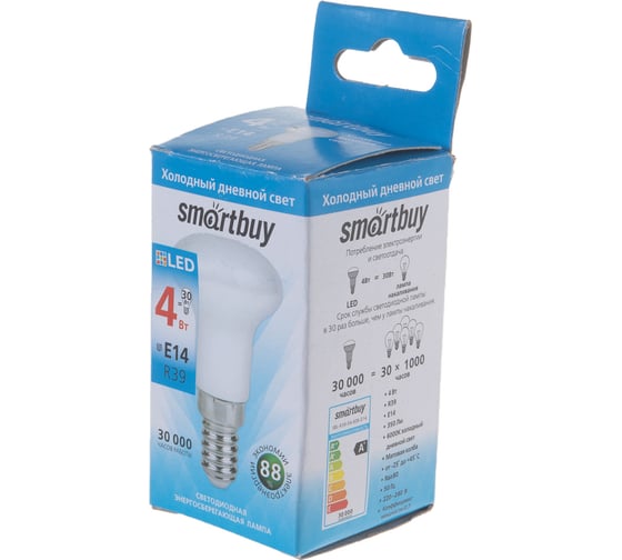 Светодиодная лампа Smartbuy LED R39-04W/6000/E14 SBL-R39-04-60K-E14