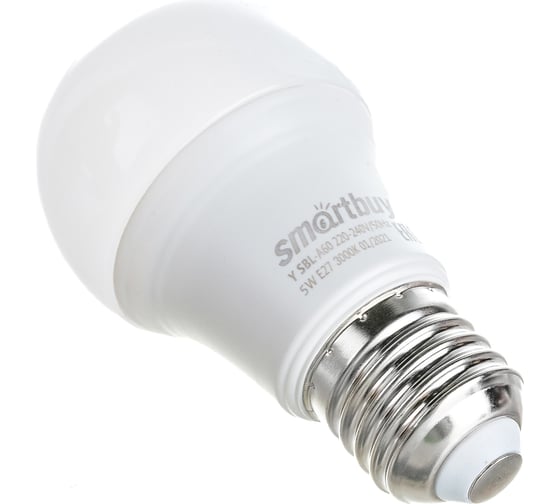 Светодиодная лампа Smartbuy LED A60-05W/3000/E27 SBL-A60-05-30K-E27-A