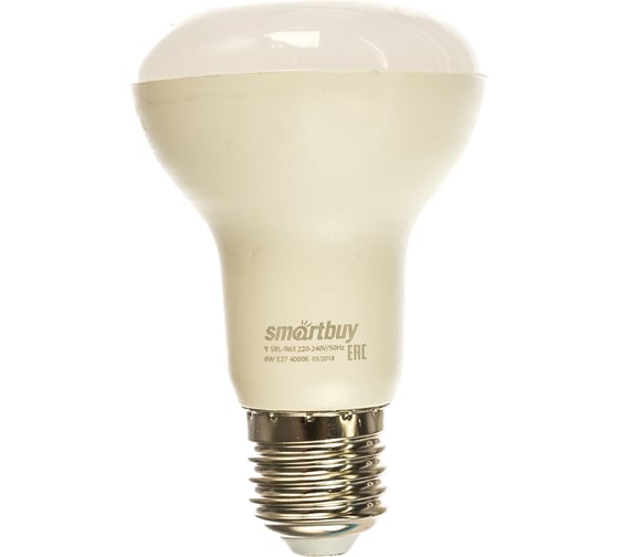 Светодиодная лампа Smartbuy LED R63-08W/4000/E27 SBL-R63-08-40K-E27