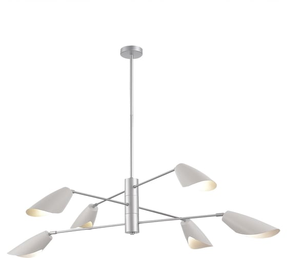 Подвесной светильник Evoluce серебристый/белый, серебристый e14 6x60w, SLE1254-103-06 1