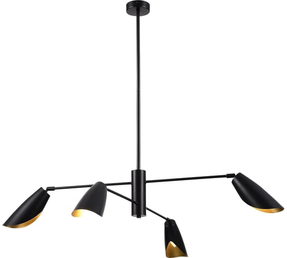 Подвесной светильник Evoluce, черный, золотой e14 4x60w, SLE1254-403-04 1