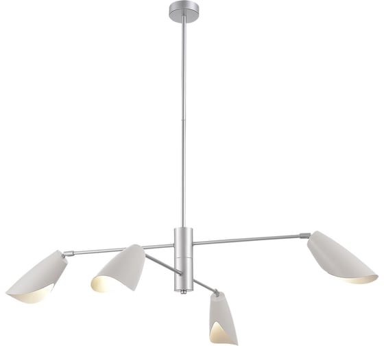 Подвесной светильник Evoluce серебристый/белый, серебристый e14 4x60w, SLE1254-103-04 1