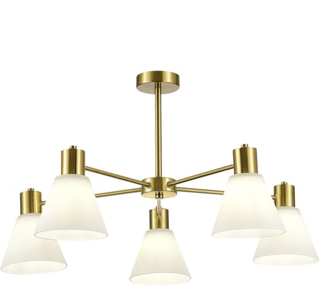Потолочный светильник Evoluce латунь/белый e27 5x60w, SLE1561-302-05