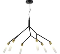 Подвесной светильник Evoluce, черный, латунь/белый g9 6x5w, SLE1129-403-06