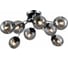 Потолочная люстра ALMA LIGHT хром, черный/дымчатый e14 8x40w, ALC00031BN-MK1-E14.8x40W 1