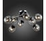 Потолочная люстра ALMA LIGHT хром, черный/дымчатый e14 8x40w, ALC00031BN-MK1-E14.8x40W 5