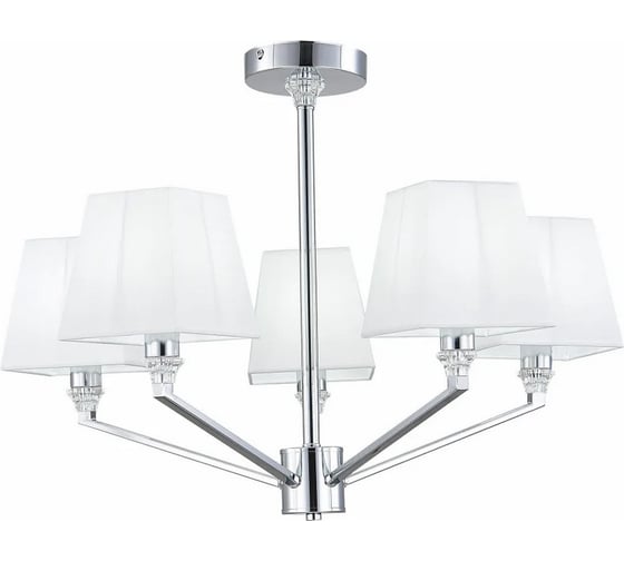 Потолочная люстра ALMA LIGHT хром/белый e14 5x40w, ALC00028CH-MK1-E14.5x40W