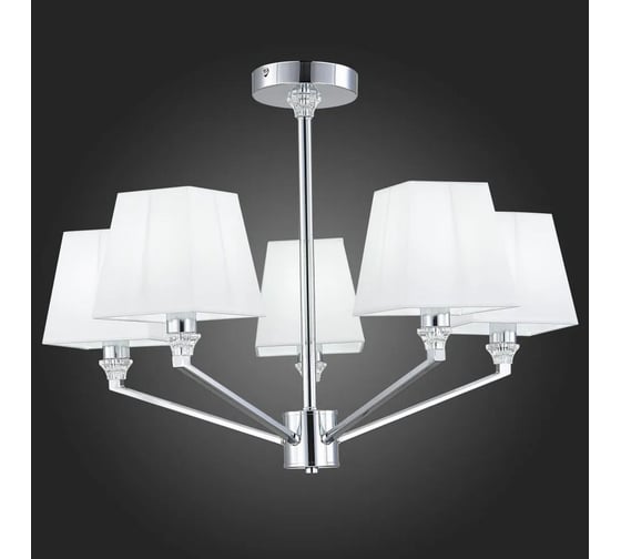 Потолочная люстра ALMA LIGHT хром/белый e14 5x40w, ALC00028CH-MK1-E14.5x40W