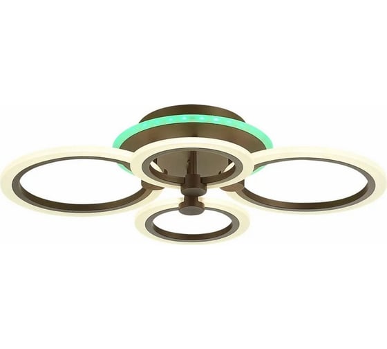 Потолочный светильник ALMA LIGHT кофейный/белый led 1x72w rgb 7w 3000-6000k, AL5001C72COF-RGB 1