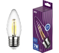 Светодиодная лампа REV Filament TC37 E27 7W, 4000K 32491 1