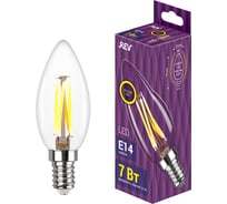 Светодиодная лампа REV Filament  С37 E14 7W, 2700K 32486 7