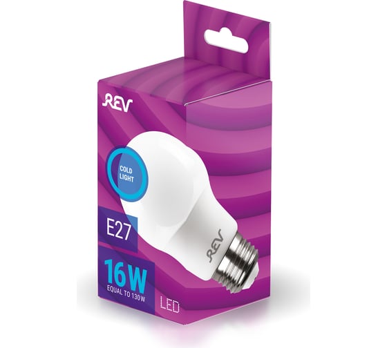 Светодиодная лампа REV A60 Е27 16W, 6500K, дневной свет 32530 7