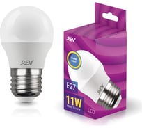 Светодиодная лампа REV G45 Е27 11W, 2700K, теплый свет 32520 8