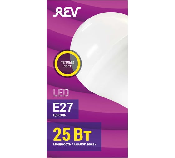 Светодиодная лампа REV A70 Е27 25W, 2700K, теплый свет 32532 1