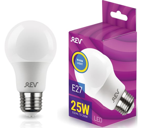 Светодиодная лампа REV A70 Е27 25W, 2700K, теплый свет 32532 1