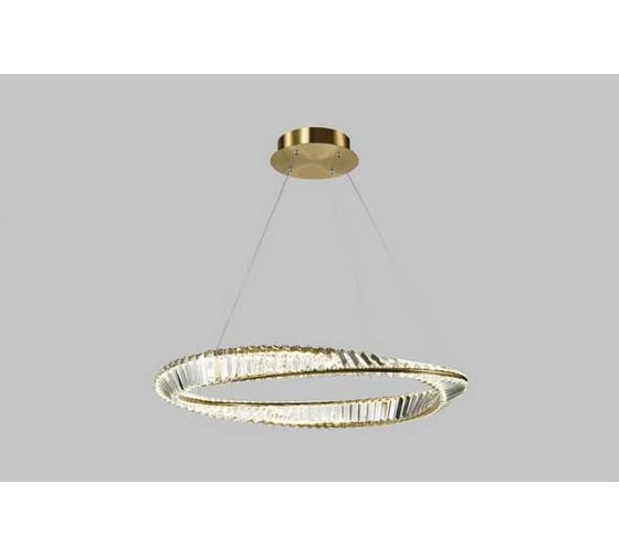 Подвесная светодиодная люстра Moderli asti золотой, прозрачный металл, хрусталь k9 V10434-PL 1