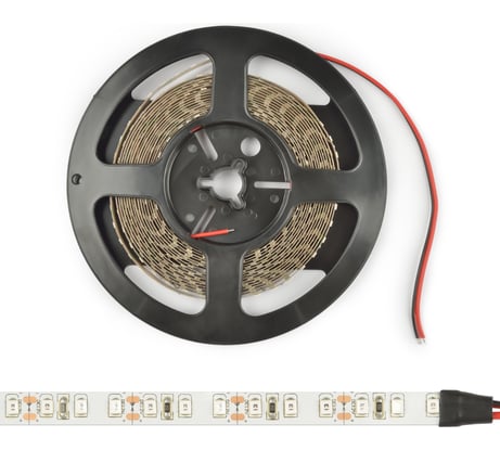 Гибкая светодиодная лента Uniel катушка 5м ULS-2835-120LED/m-8mm-IP20-DC24V-9,6W/m-5M-3000K UL-00005872