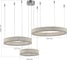 Подвесная люстра ST luce хром/хром led, 3x95w 3000k, SL6008.113.03 3