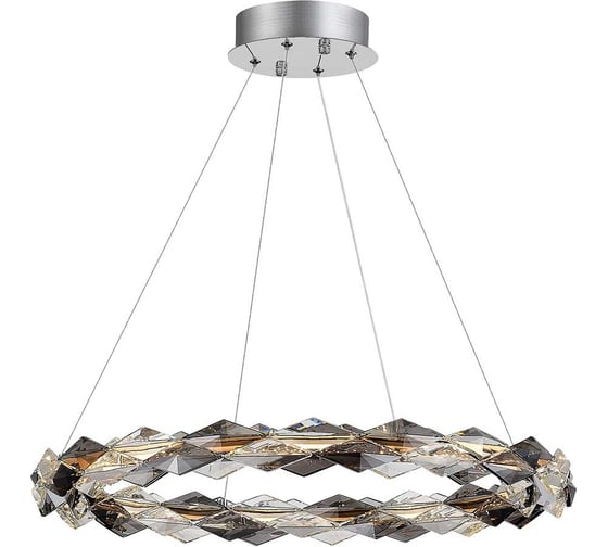 Подвесная люстра ST luce золотистый/прозрачно-дымчатый led, 1x30w, 3000k, SL6009.103.01