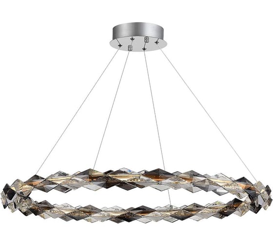 Подвесная люстра ST luce золотистый/прозрачно-дымчатый led, 1x30w, 3000k, SL6009.113.01 1