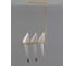 Подвесной светодиодный светильник Moderli birds 3 led 18w золотой с белым V3072-3PL 2