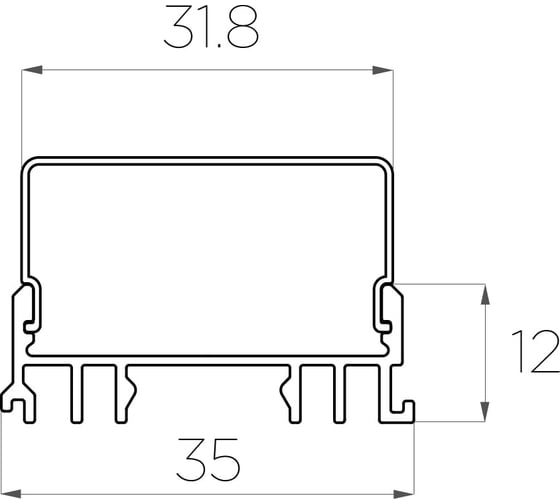 Комплект алюминиевого профиля Ledcraft с экраном и заглушками LC-LSS1236M36-2 1617000021