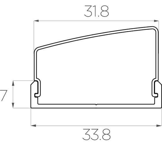 Комплект алюминиевого профиля Ledcraft с экраном и заглушками LC-LP0733M36T-2 1617000062