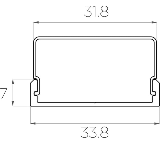 Комплект алюминиевого профиля Ledcraft с экраном и заглушками LC-LP0733M36-2 1617000061