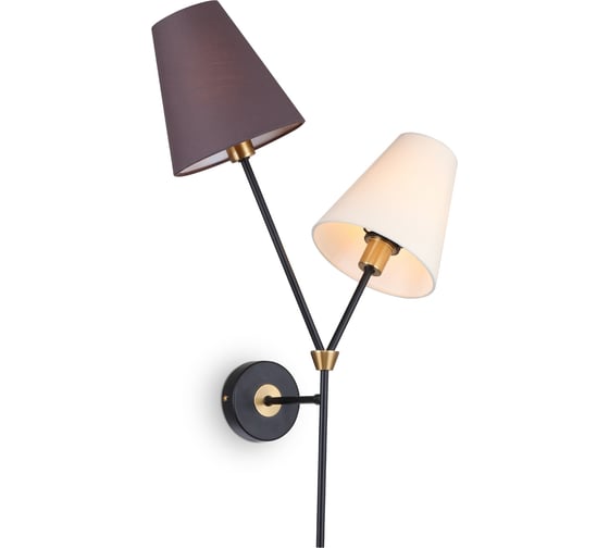 Настенный светильник (бра) Freya hats 2хe14x40w металл черный FR5370WL-02B 1