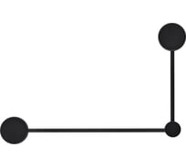 Настенный светильник (бра) Freya tactic 2хgx53x16w металл и пластик черный FR5363WL-02B1