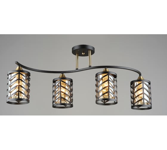 Потолочная люстра Мелодия Света sl3501-4 bk+gd 000065846 1