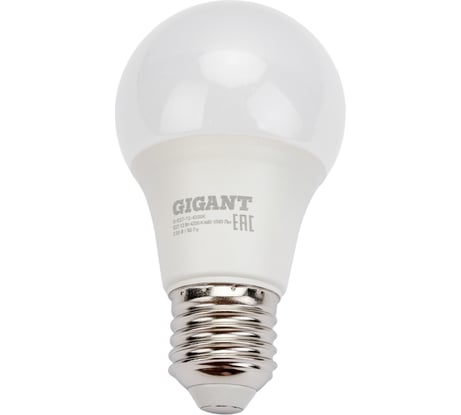 Светодиодная лампа Gigant E27 12Вт 4200К А60 1000Лм G-E27-12-4200K