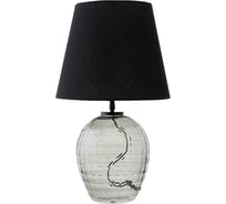 Настольная лампа Bergenson Bjorn Mirage, 19х19 см с черным абажуром BB0000557