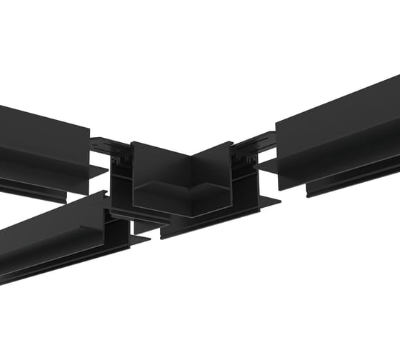 Коннектор DENKIRS Т-образный SMART HIDE TR2113-BK
