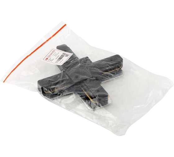 Соединитель для шинопровода DENKIRS X-образный DK Track Black TR1104-BK