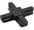 Соединитель для шинопровода DENKIRS X-образный DK Track Black TR1104-BK 1