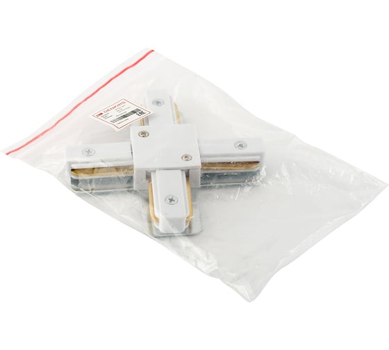 Соединитель для шинопровода DENKIRS X-образный DK Track White TR1104-WH