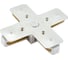 Соединитель для шинопровода DENKIRS X-образный DK Track White TR1104-WH 2