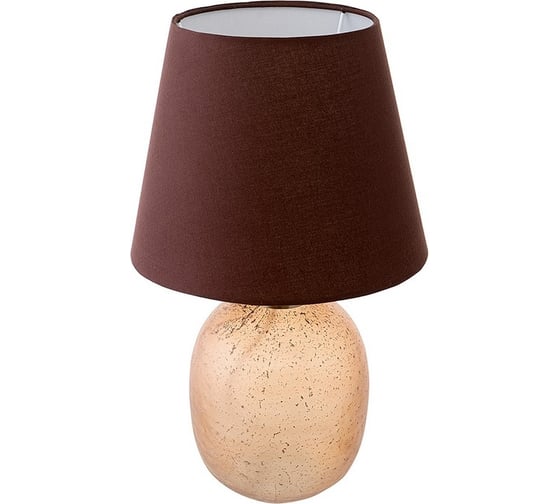 Настольная лампа Bergenson Bjorn Speckles, 19х19 см с терракотовым абажуром BB0000559