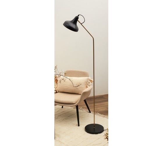 Торшер Bergenson Bjorn Enkel Sand, 165 см, золотистый/черный BB0000438