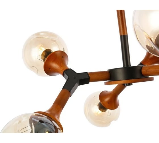 Потолочная люстра ALMA LIGHT e27 6x60w темное дерево, ALC00038BG-MK1-E27.6x60W