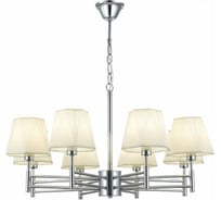 Подвесная люстра ALMA LIGHT хром/белый e14 8x40w, ALP00030CH-MK1-E14.8x40W