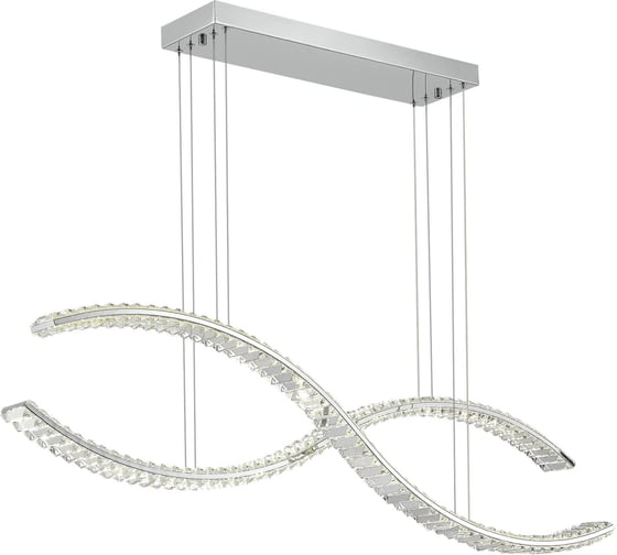 Подвесной светильник ST luce хром/прозрачный led 1x50w 3000k, SL6206.103.50