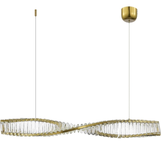 Подвесной светильник ST luce латунь/прозрачный led 1x21w 3000k, SL6205.313.01