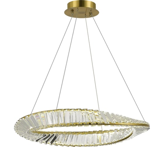 Подвесной светильник ST luce латунь/прозрачный led 1x32w 4000k, SL6204.301.01